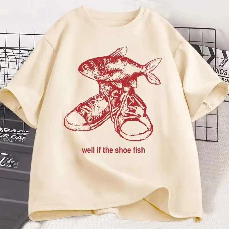 Women'S Shoes In The 90S - Shoe Fish Cursed T-Shirt Y2K Tees