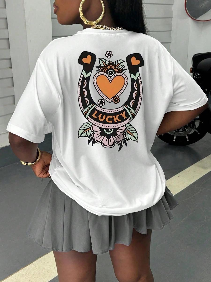 Women'S Shoes In The 90S - Lucky Shirt Good Luck Tee Vintage