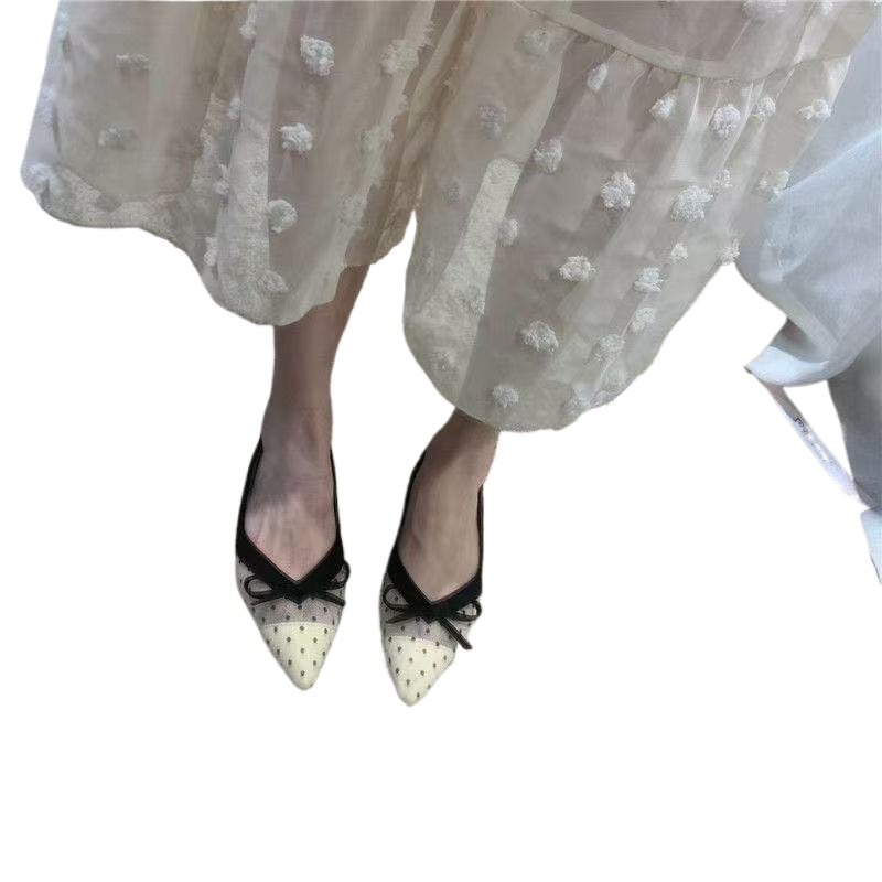 Pointed Toe Flat - 2026 Summer New Polka Dot Single