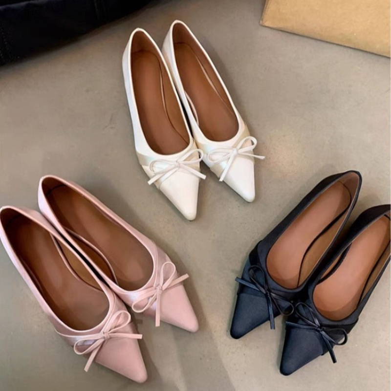 Pointed Toe Flat - Summer New Style Chiffon Fashion Sweet