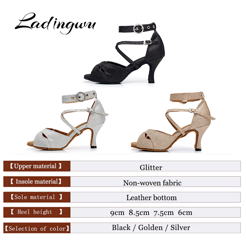 Ladingwu Latin Dance Shoes Gli - огляд і ціна Women'S Shoes Z