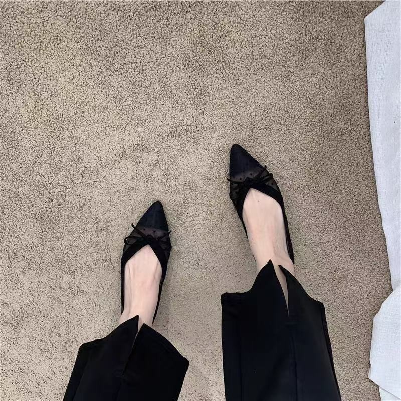 2026 Summer New Polka Dot Sing - огляд і ціна Pointed Toe Flat