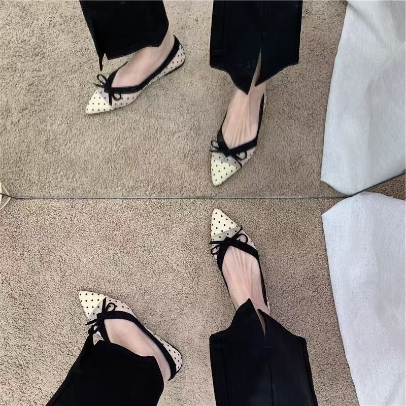2026 Summer New Polka Dot Sing - огляд і ціна Pointed Toe Flat