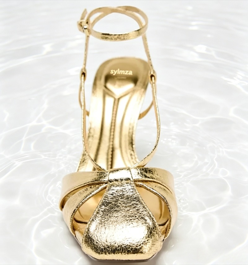 Fashion Gold Thin Heeled Sanda - огляд і ціна Women Shoes Brands