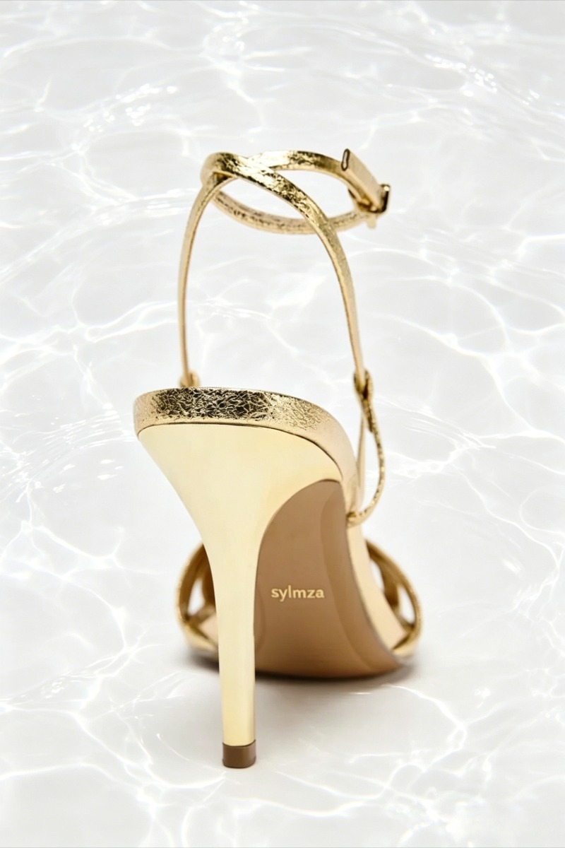 Fashion Gold Thin Heeled Sanda - огляд і ціна Women Shoes Brands