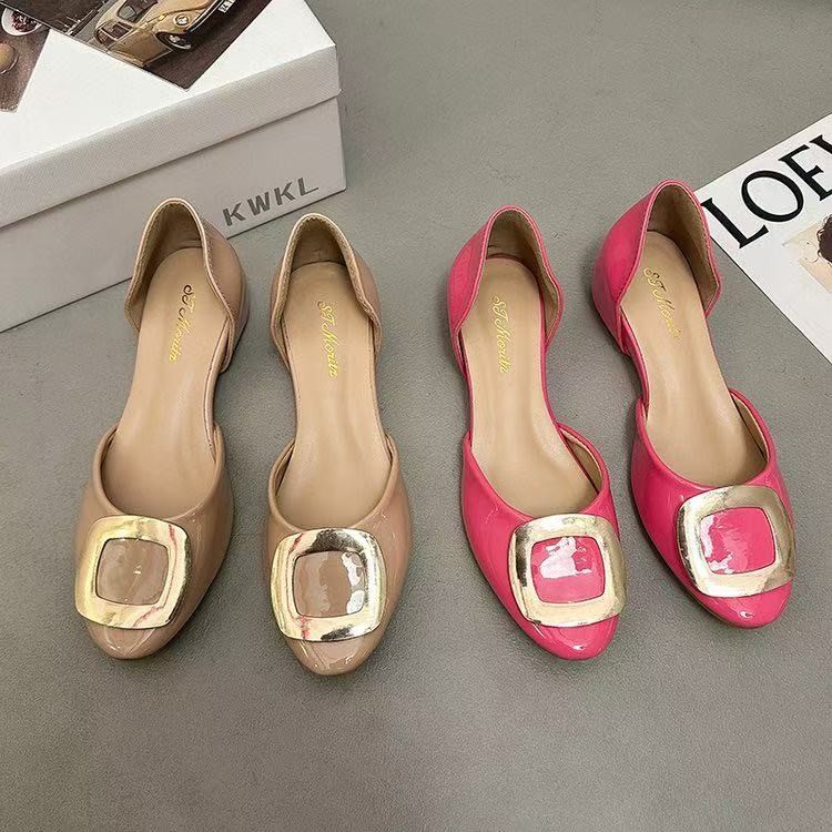 Fashion Square Buckle Hollow F - огляд і ціна Pointed Toe Flat
