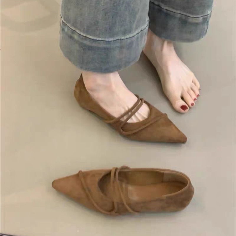 Retro Flat Ballet Dance Single - огляд і ціна Pointed Toe Flat